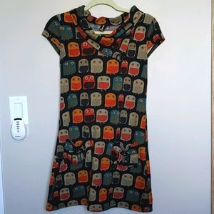Owl Knit Mini Dress by Izabel London sz 6